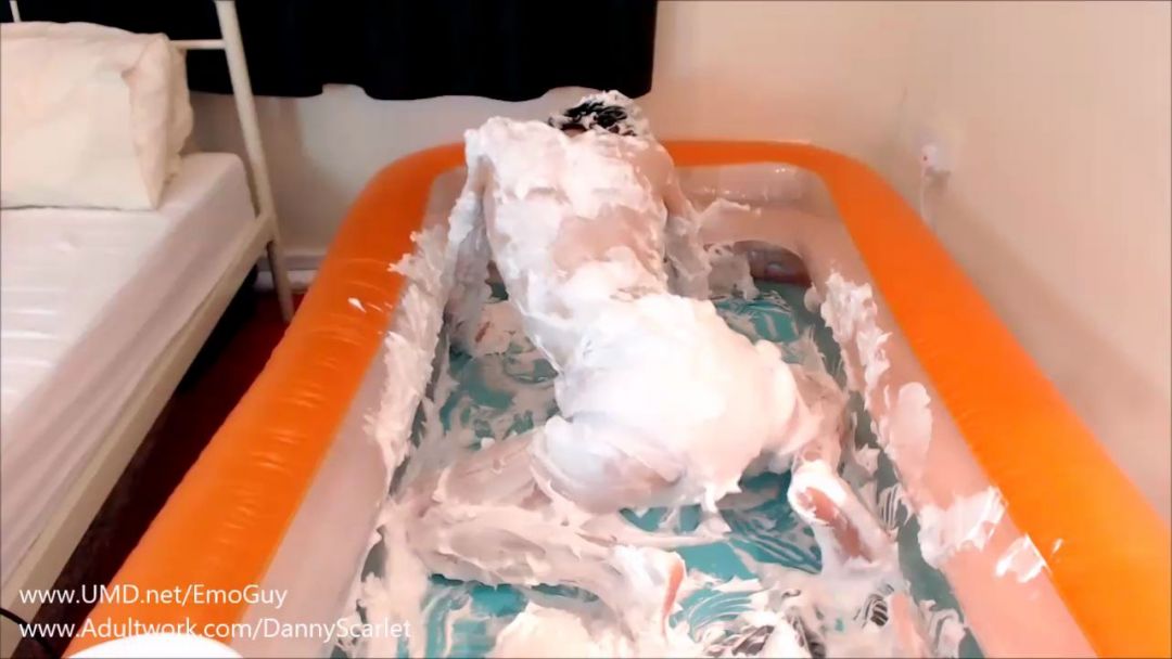 Emo Guy Plays In Loads Of Shaving Foam Danny Gets Messy And Jerks In